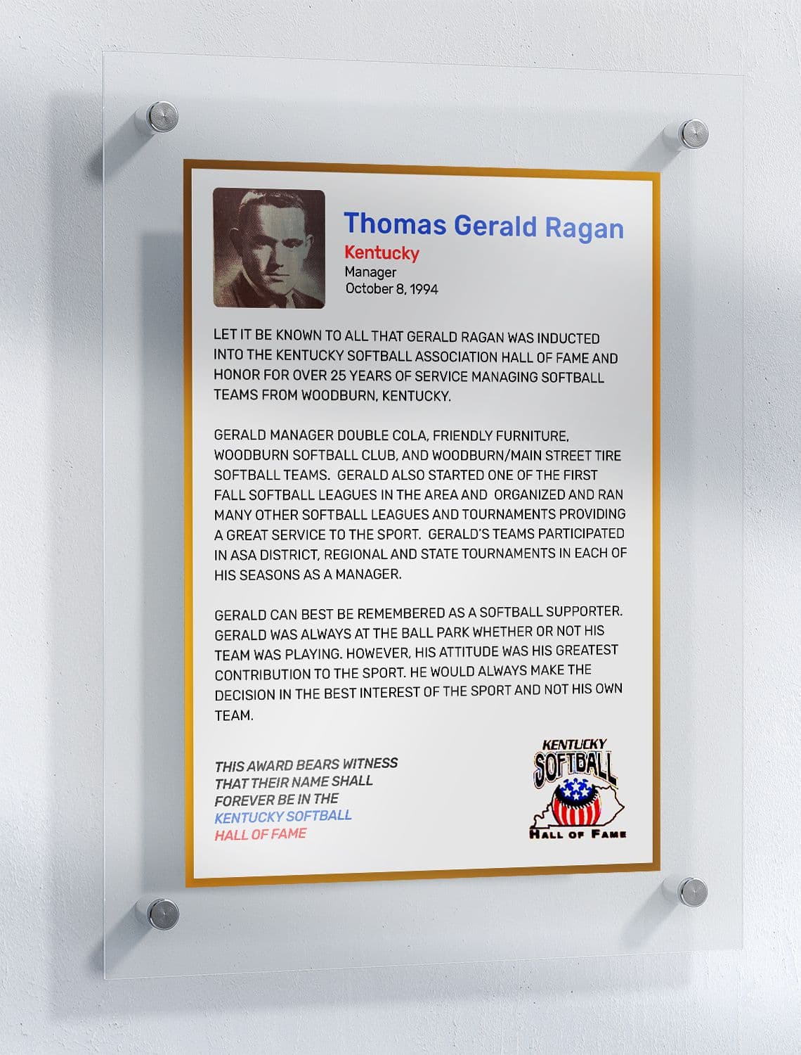 Ragan, Thomas Gerald