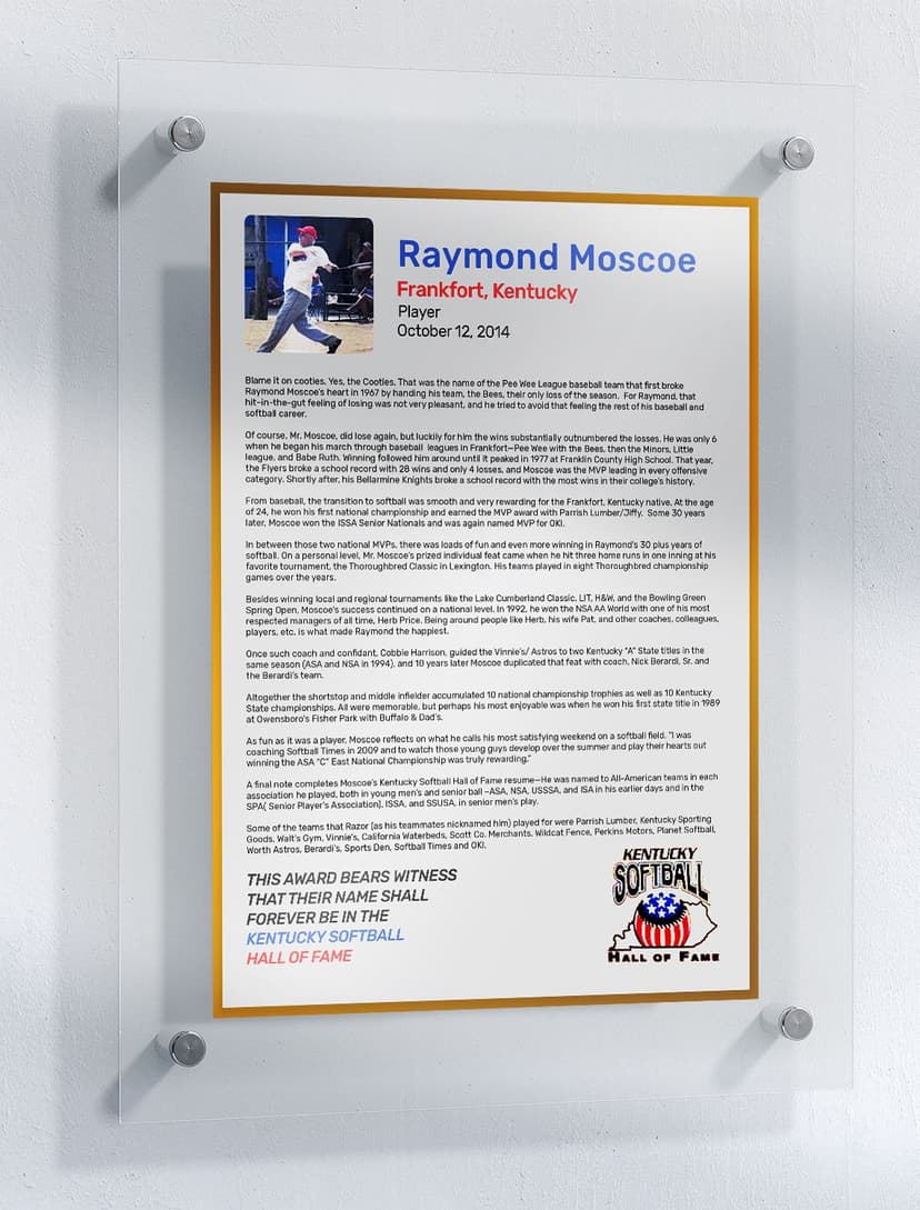 Moscoe, Raymond