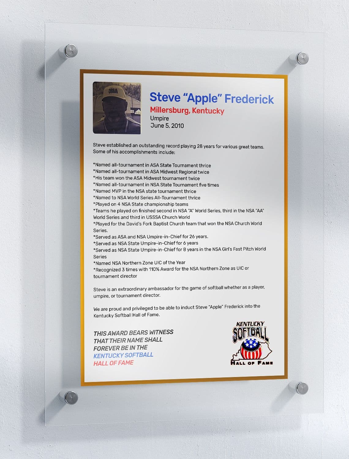 Frederick, Steve "Apple"