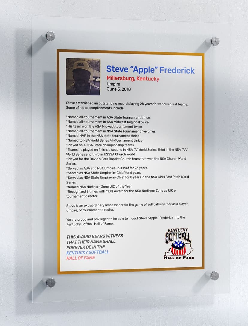 Frederick, Steve "Apple"