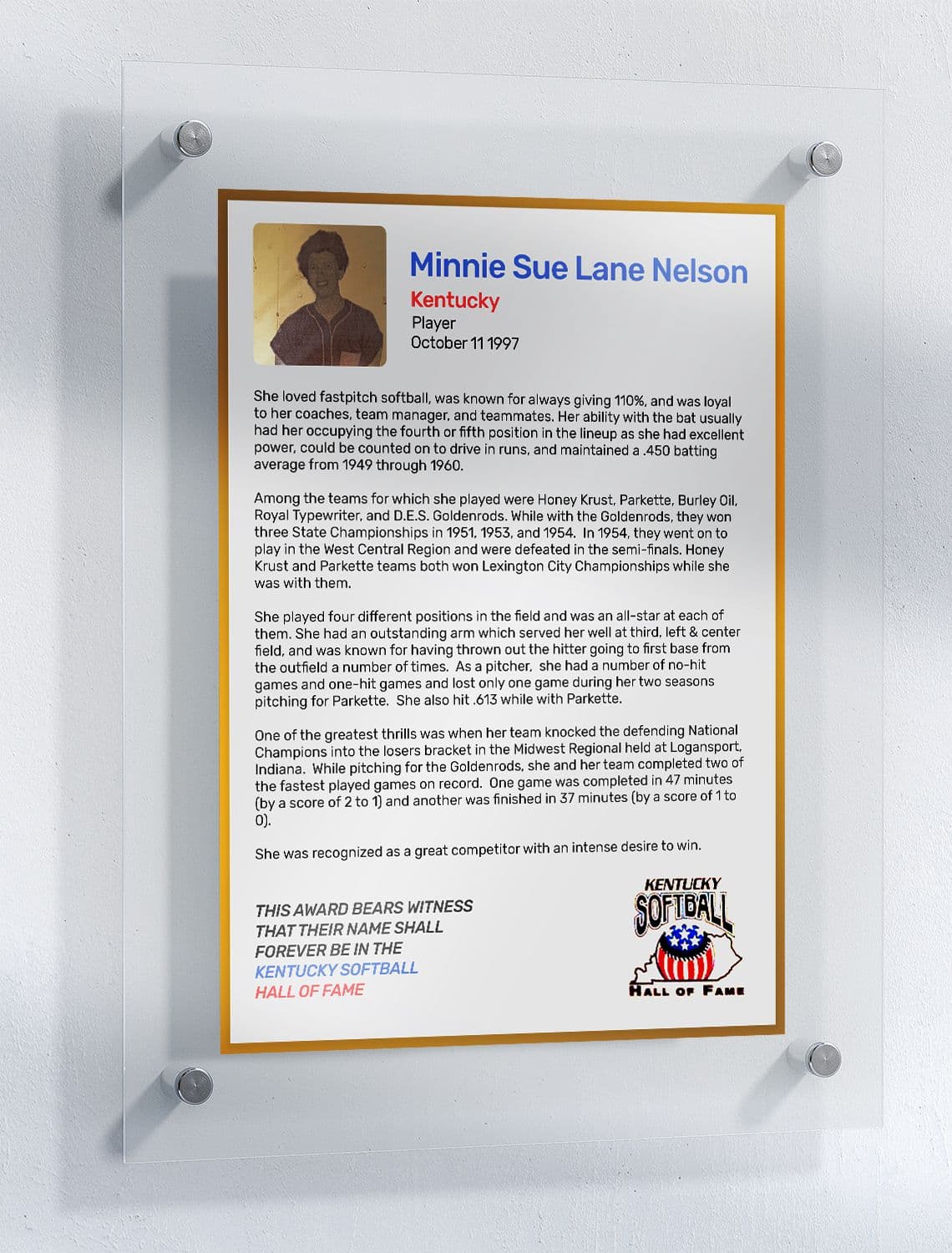 Nelson, Minnie Sue Lane