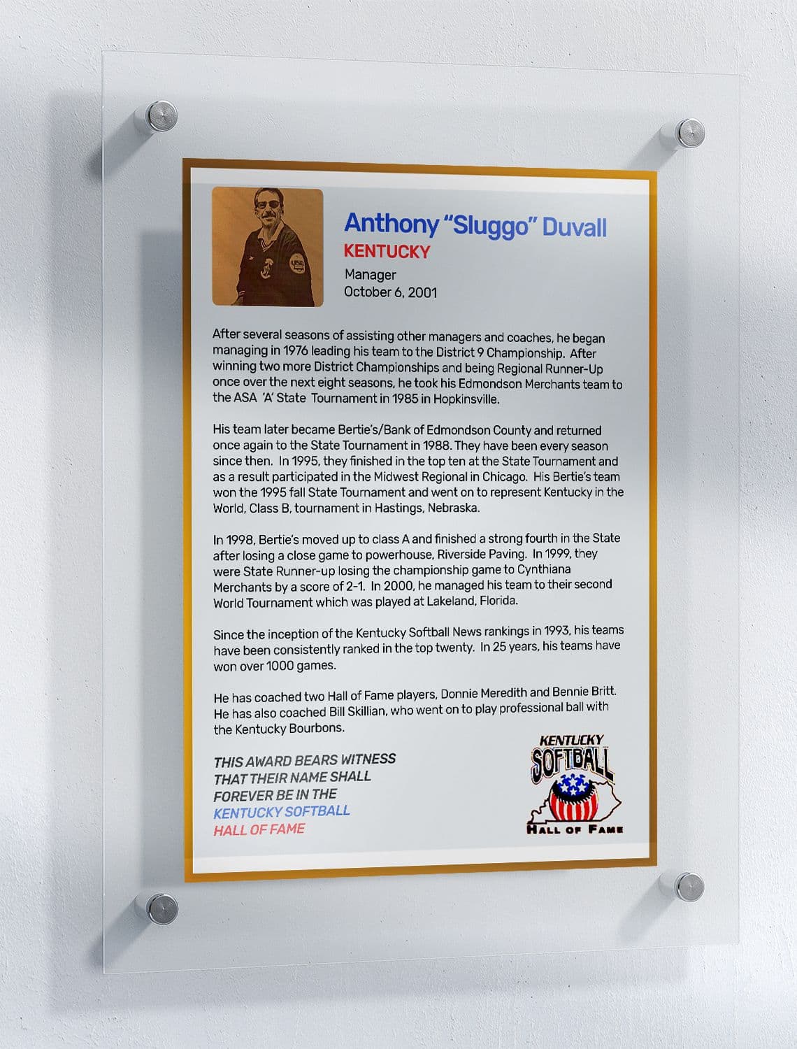 Duvall, Anthony "Sluggo"