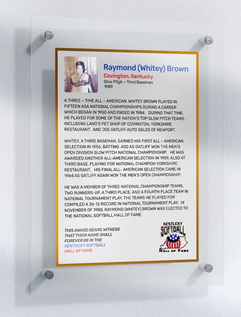 Brown, Raymond "Whitey"