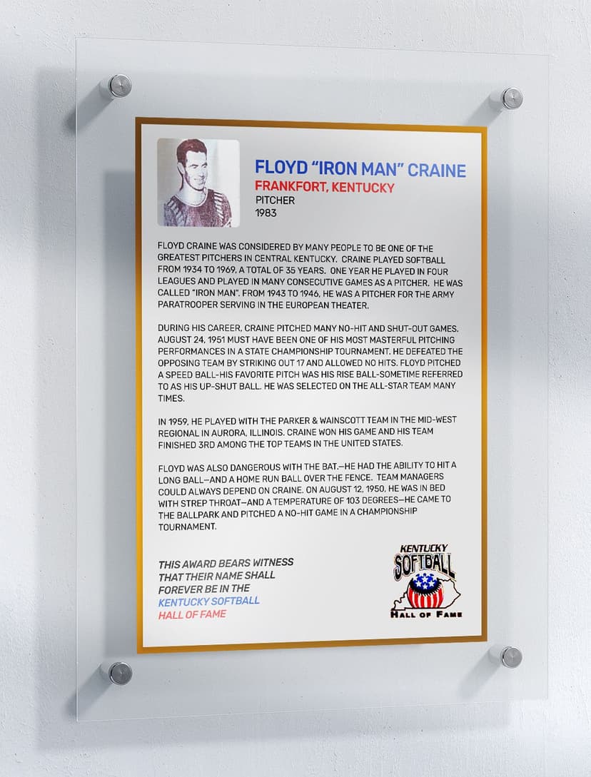 Craine, Floyd "Iron Man"