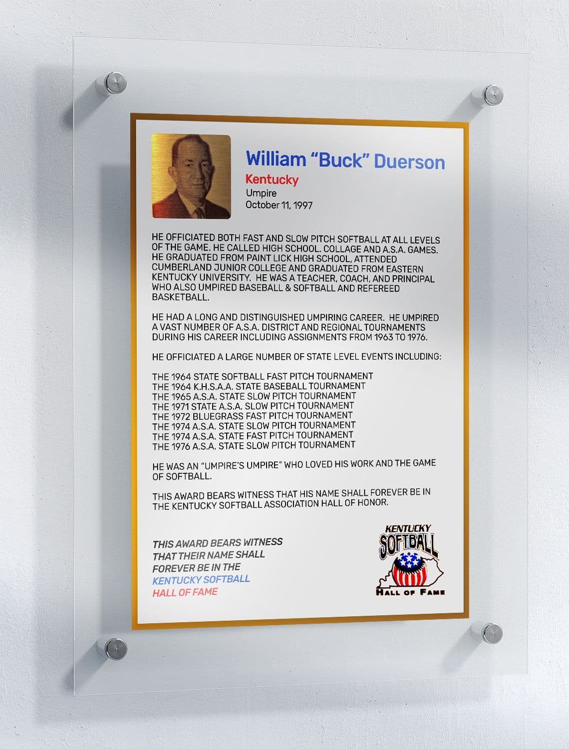 Duerson, William "Buck"