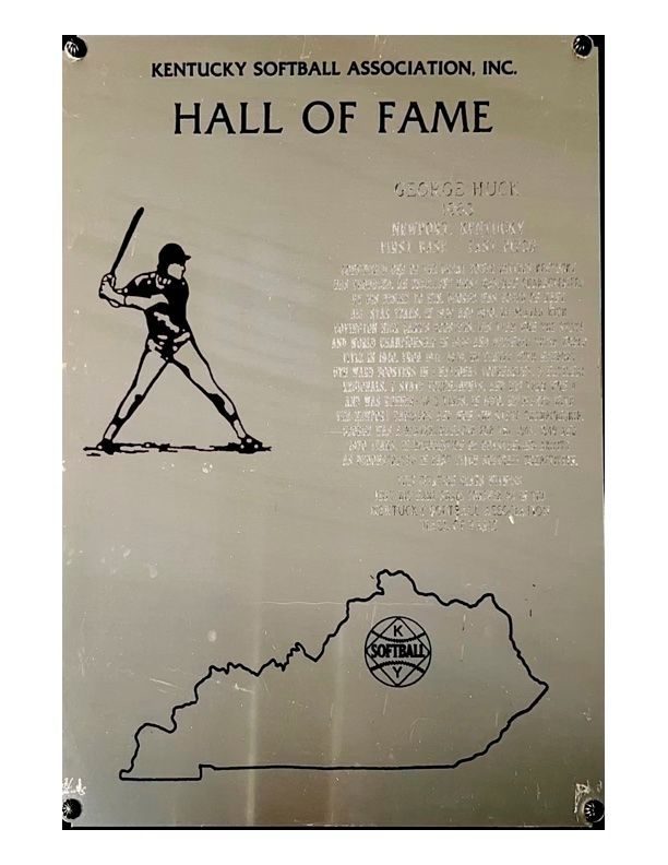Huck, George, Kentucky Softball Hall of Fame