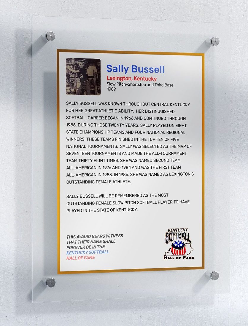 Bussell, Sally, Kentucky Softball Hall of Fame inductee