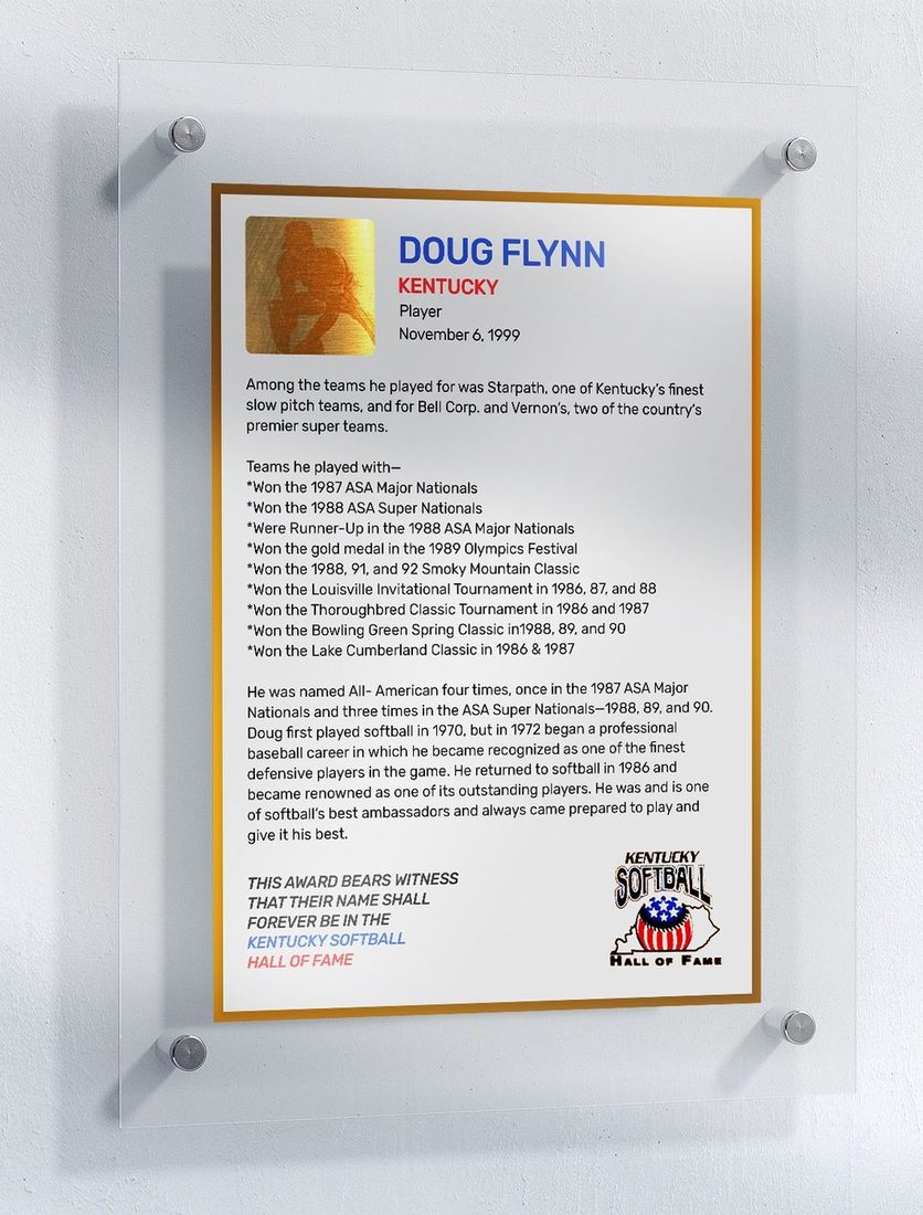 Flynn, Doug, Kentucky Softball Hall of Fame inductee